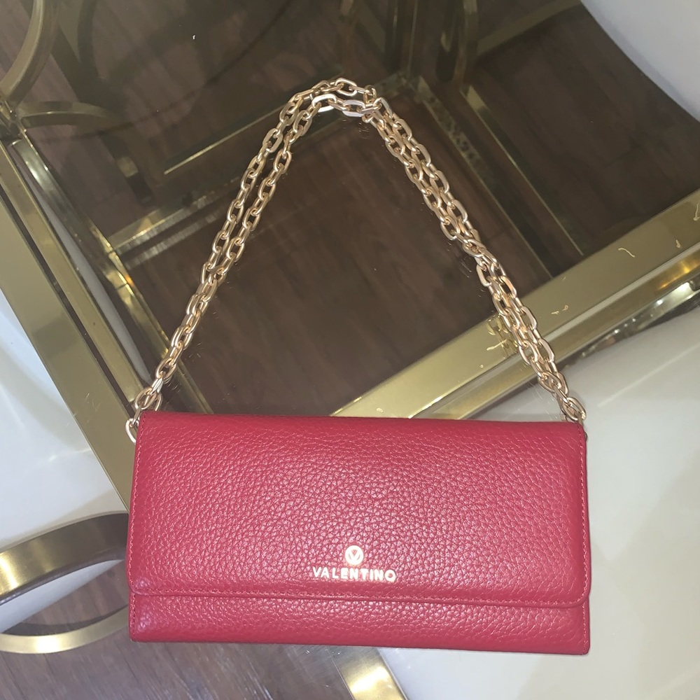 Valentino Wallet on Chain Clutch Bag